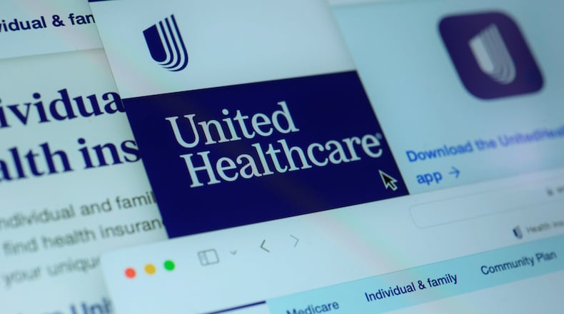 FILE - Pages from the United Healthcare website are displayed on a computer screen, Feb. 29, 2024, in New York. Federal civil rights investigators are looking into whether protected health information was exposed in a recent cyberattack against Change Healthcare, a massive U.S. health care technology company owned by UnitedHealth Group. (AP Photo/Patrick Sison, File)
