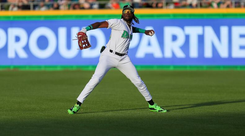 The Dayton Dragons played the West Michigan Whitecaps on Tuesday, April 22 at Day Air Ballpark. Michael Cooper/STAFF