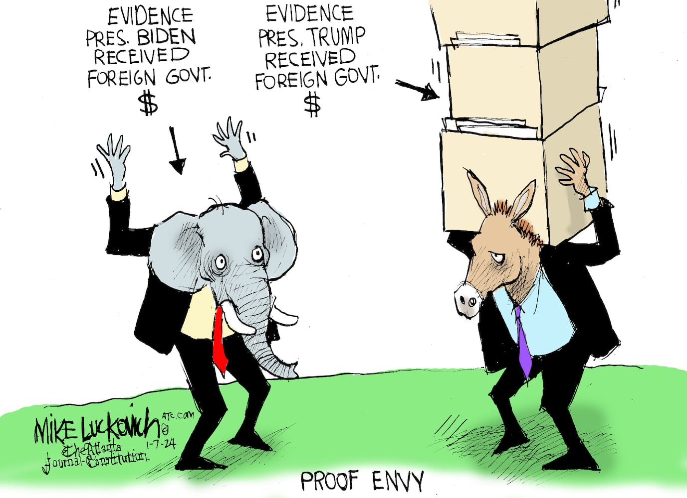 CARTOONS: Mike Luckovich, Jan. 8, 2024