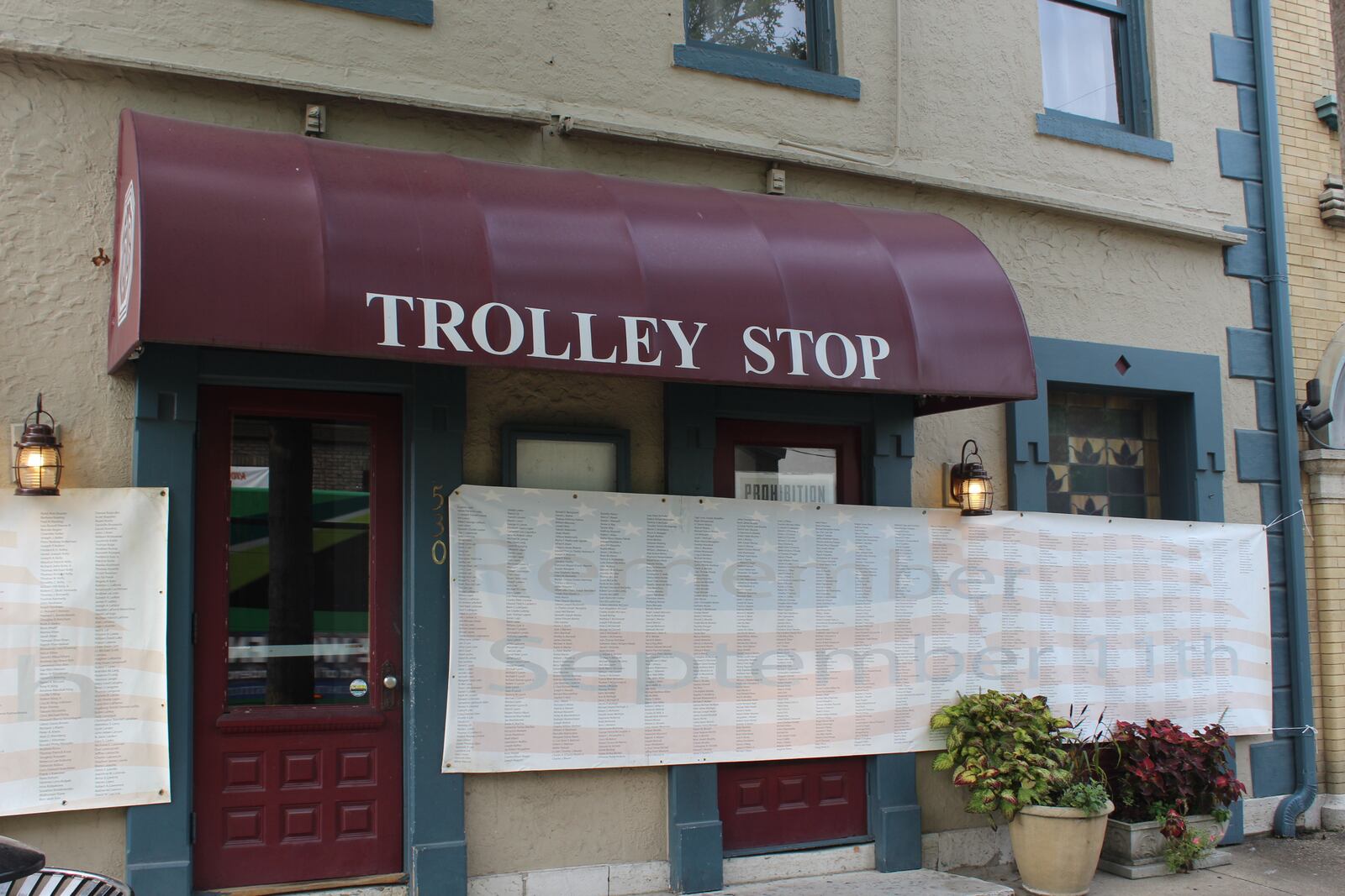 The Trolley Stop in Dayton Oregon District has displayed the names of those murdered during the Sept. 11 terror attacks annually since 2003.