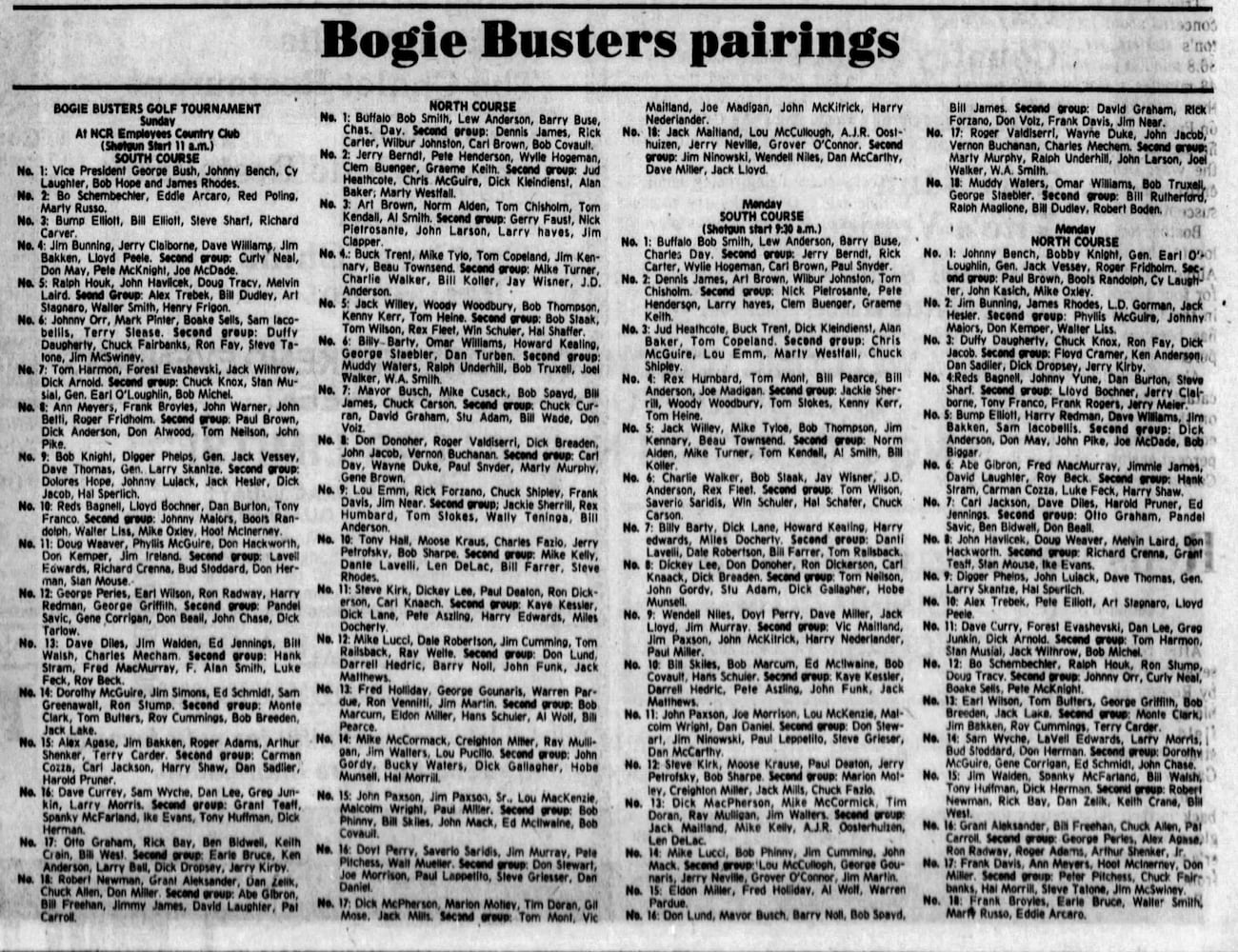 Bogie Busters golf tournament
