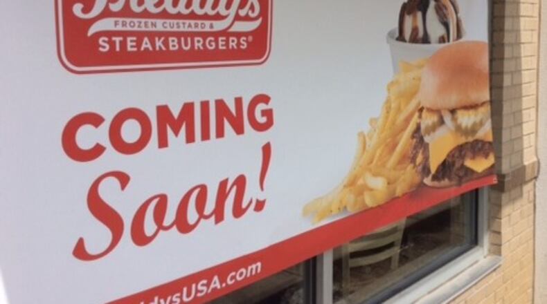 Freddy’s Frozen Custard & Steakburgers is scheduled to open mid-summer on Wilmington Pike at Whipp Road in Centerville. MARK FISHER/STAFF