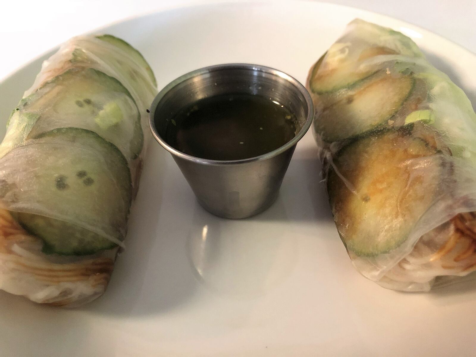 The Vistro Modern Vietnamese , one of Dayton’s newest restaurants, serves pho, bun bo hue, banh mi sandwiches   and a variety of other dishes. Pictured shrimp and pork summer rolls.