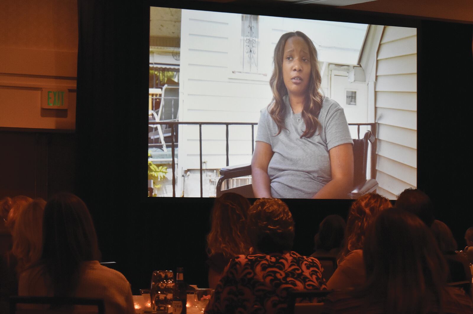Neesha Allen talks about surviving a car crash in September 2020. SAMANTHA WILDOW\STAFF