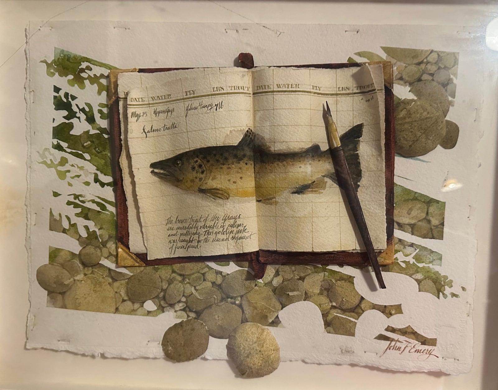 "What I recall most about my time at the “tute” was the atmosphere of friendly competition, camaraderie and a place where you belonged," said artist John Emery. "The term that I use to describe my work is watercolour fabrications." CONTRIBUTED/STORM FALCON STUDIOS