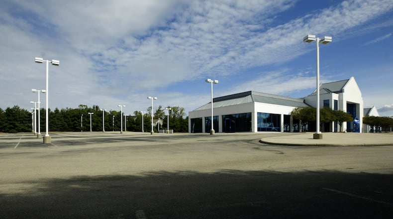 The property for sale at 2601 E. Alex-Bell Road in Centerville housed a Thrifty Car Sales dealership in 2010 and before that the Centerville Planet Ford dealership. FILE