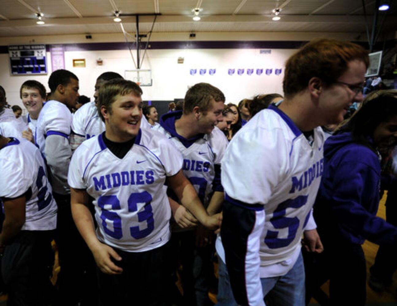 Middletown football pep rally