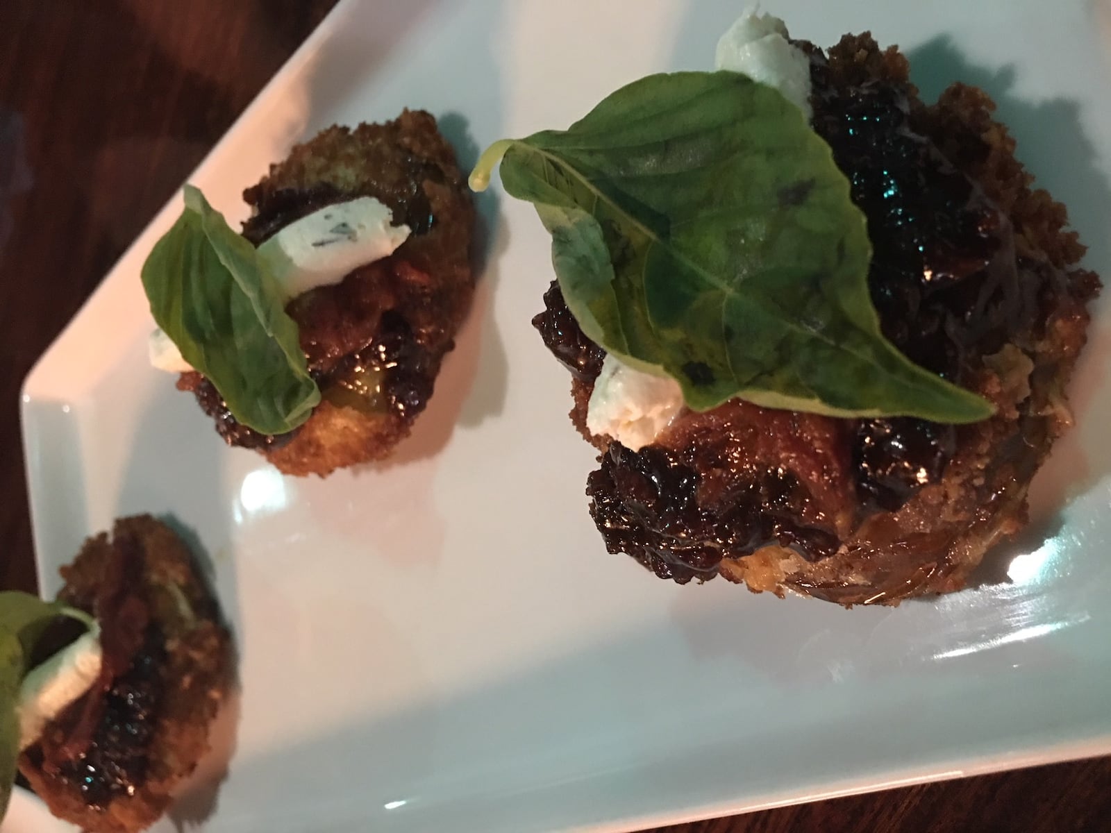 Fried green tomatoes ($11.95)  will stay on the Watermark menu until the end of August.  CONTRIBUTED/ALEXIS LARSEN