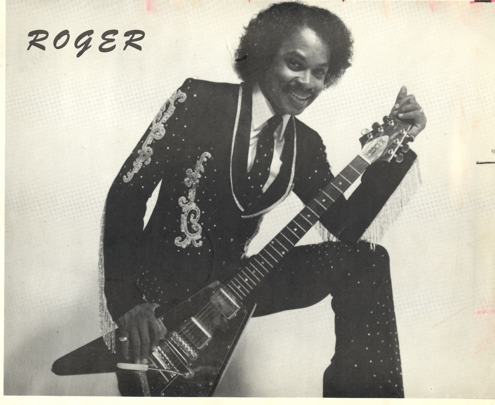 Roger Troutman in an undated publicity photo probably from the early 1980s. Troutman, a musician and leader of the band Zapp, was shot and killed by his brother, Larry Troutman, on April 25, 1999.