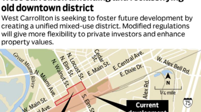 West Carrollton is trying to encourage development along Central Avenue by creating a “unified mixed-use district” in November 2021.
