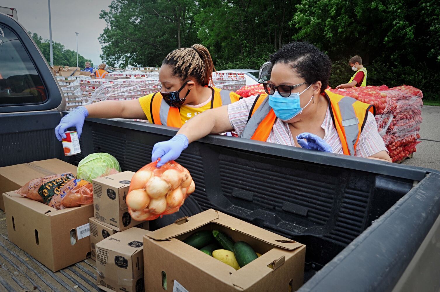 PHOTOS: Foodbank works from Nutter Center