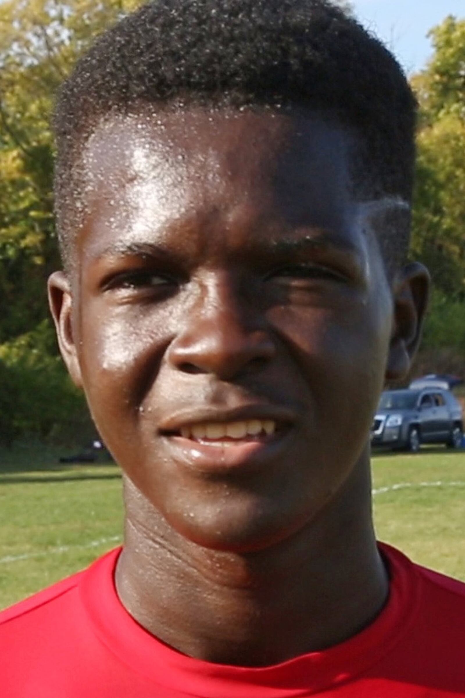 Bruce Anthony, from Sudan, is a member of the Belmont High School Boys Soccer Team. TY GREENLEES / STAFF