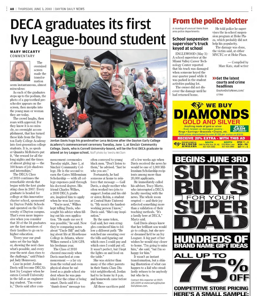 Graduation pages