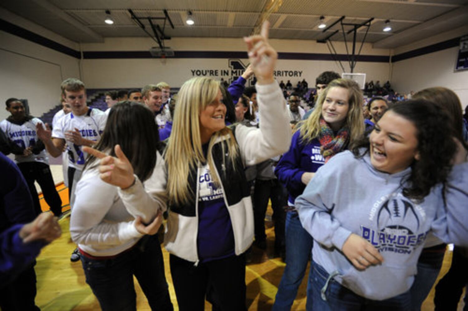 Middletown football pep rally