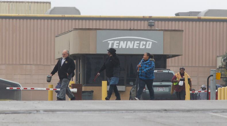 Shift change at Tenneco on Friday afternoon. TY GREENLEES / STAFF