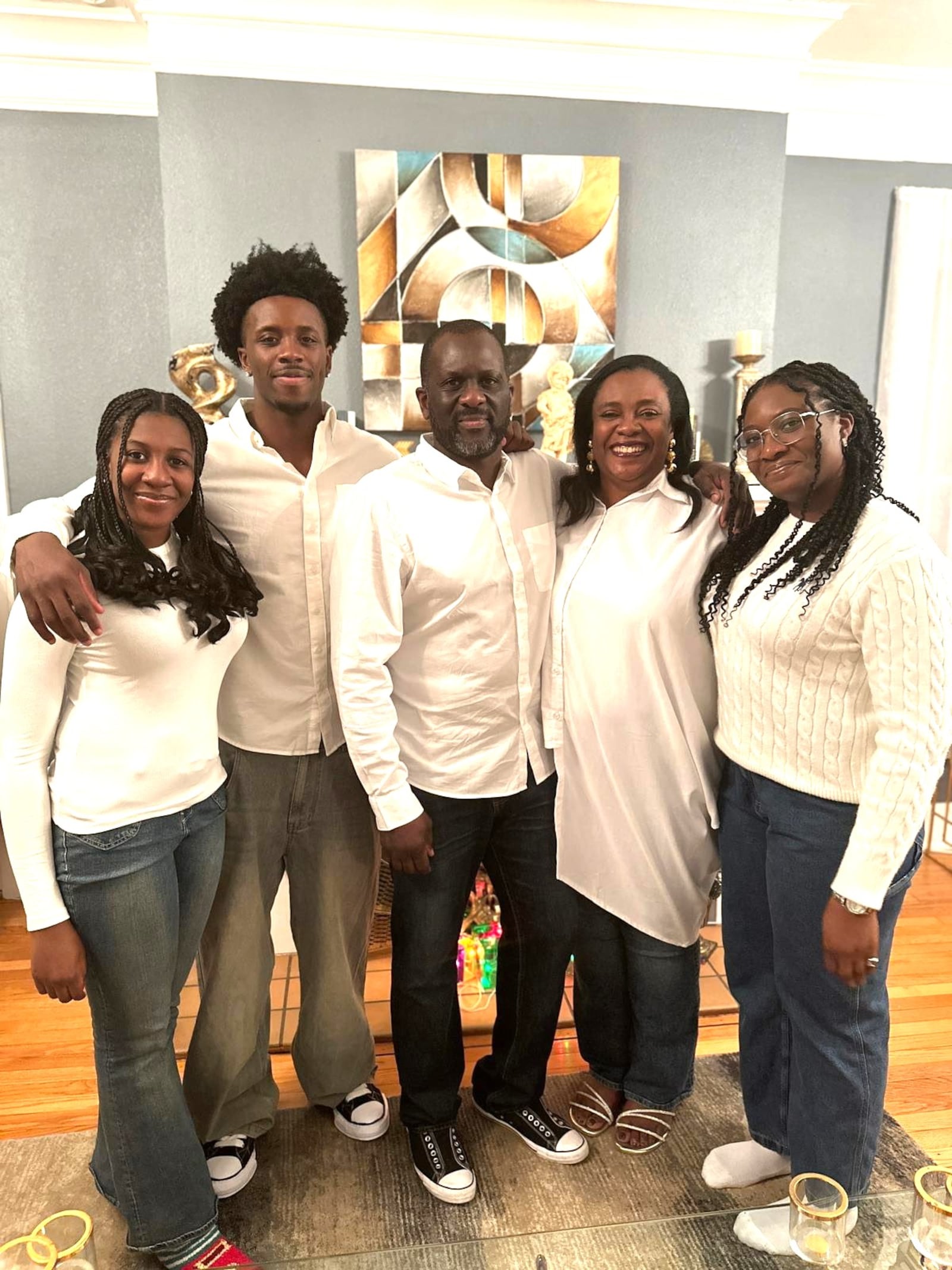 The Alamutu Family: Hannah; Sam; the parents Adebayo and Omayeli; and Sarah. CONTRIBUTED PHOTO