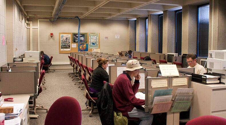 Sinclair offers a math lab at its downtown Dayton campus where students can meet with a tutor or use computers to use programs or listen to recorded lectures.