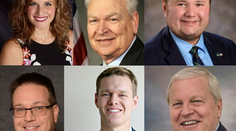 (From top left) Joanna Garcia, Paul Keller, Ryan Rushing (From bottom left) Wesley Smith, Levi Dean, Bob Stone