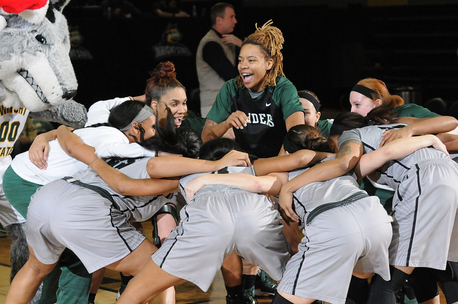 Wright State senior Antania Hayes smiles as she prepares to make her season debut Dec. 15, after recovering from a torn ACL. KEITH COLE/SUBMITTED PHOTO