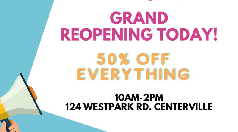 Shop Hannah's, a part of the charity organization Hannah's Treasure Chest, had its grand reopening day. Shop Hannah and Hannah's Treasure Chest Facebook pages.