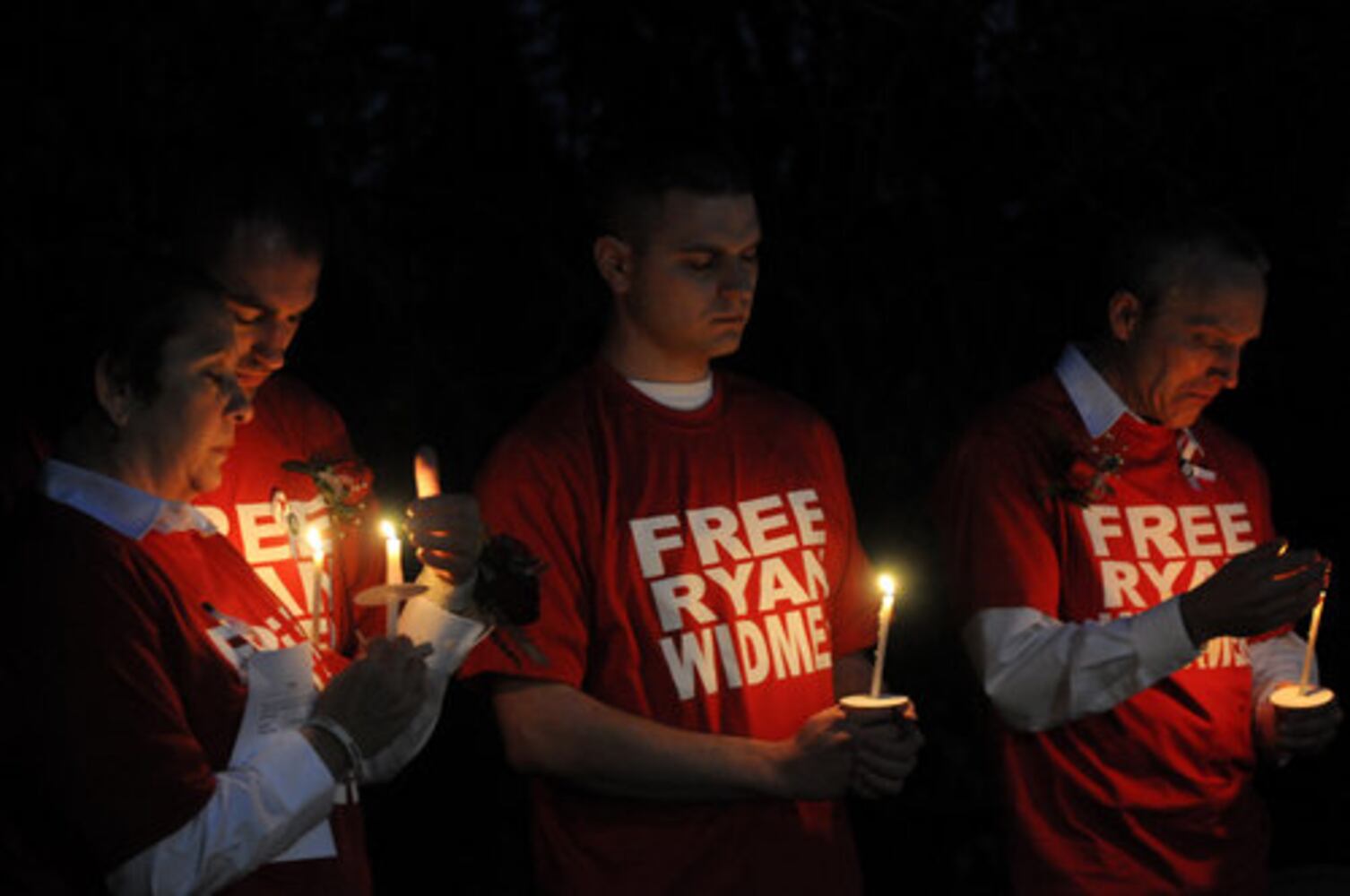 Vigil held for Ryan Widmer