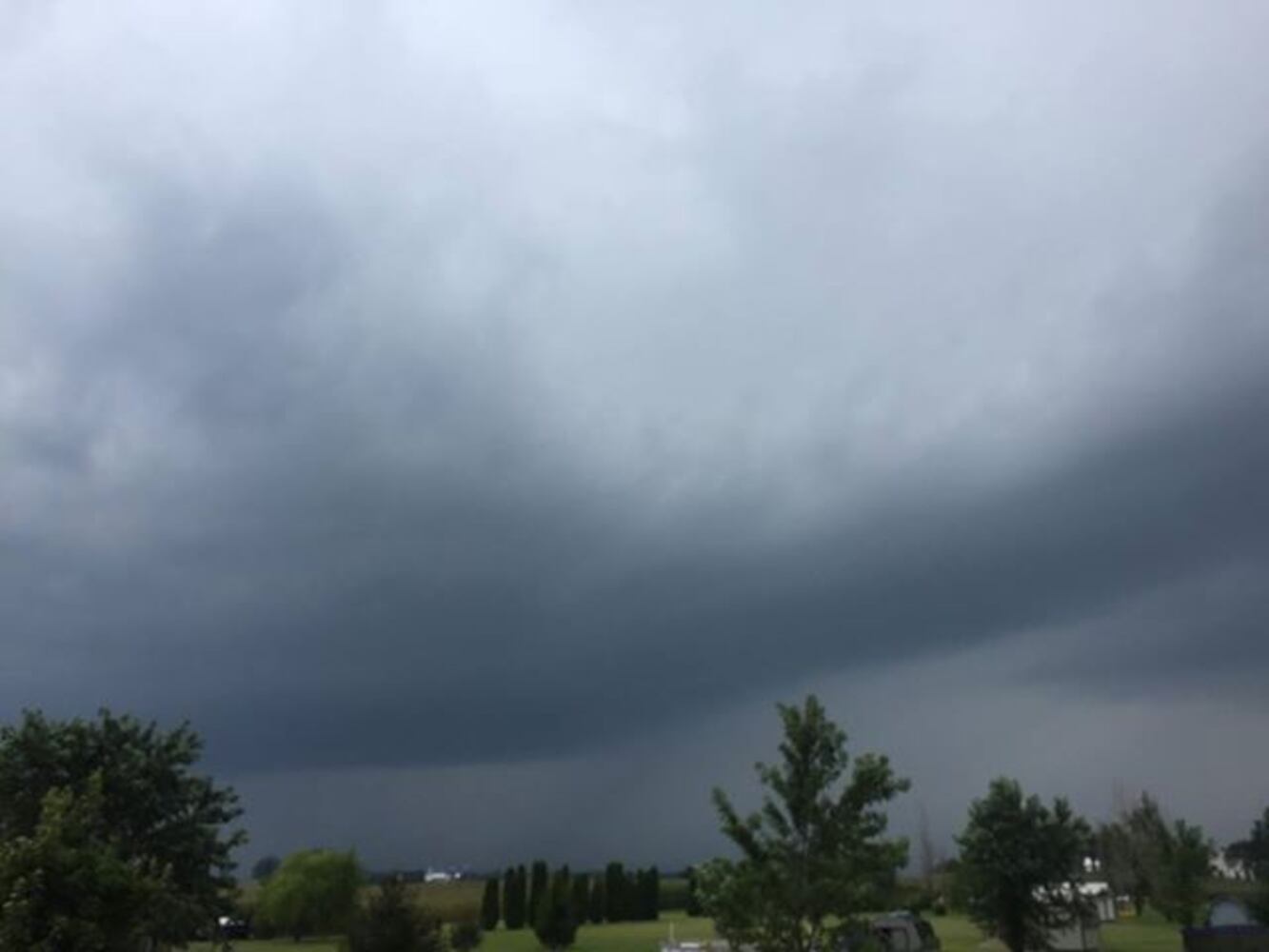 Ominous skies in Champaign, Logan counties