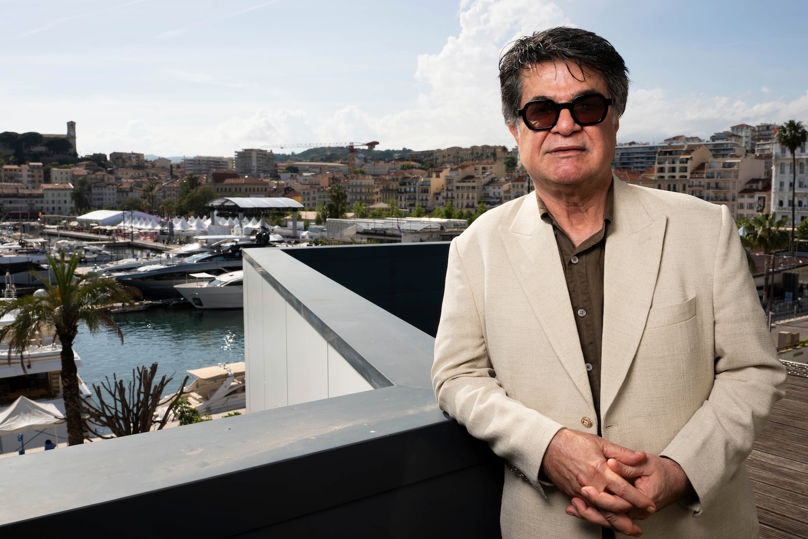 Director Jafar Panahi poses for a portrait photograph for the film 'It Was Just an Accident' at the 78th international film festival, Cannes, southern France, Wednesday, May 21, 2025. (Photo by Scott A Garfitt/Invision/AP)