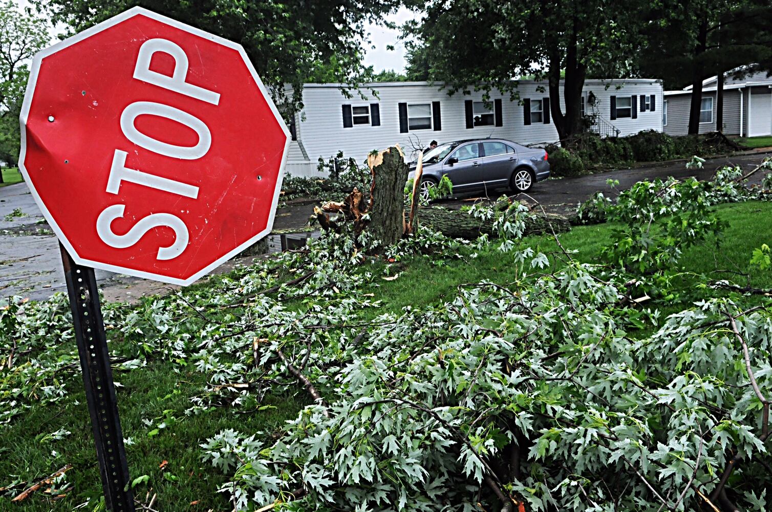 PHOTOS: Aftermath of destructive storms, tornadoes this morning