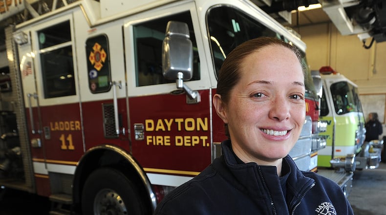 Dayton Fire Department Capt. Sarah Marshall is a 20-year veteran of the department. MARSHALL GORBY\STAFF