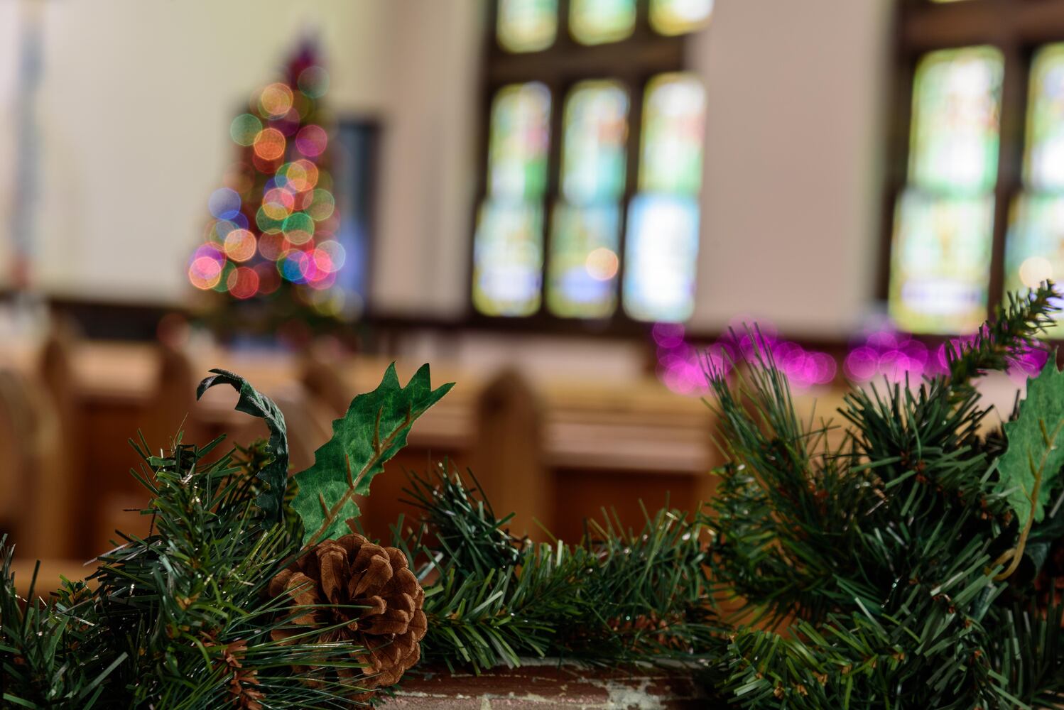 PHOTOS: A look inside McKinley United Methodist Church decorated for Christmas