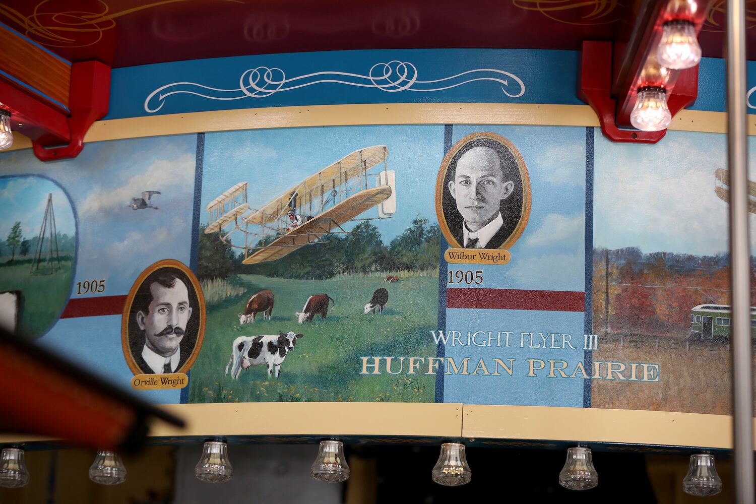 The Carousel of Dayton Innovation, at Carillon Historical Park, is a whimsical ride made of 32 hand-carved figures from the Gem City’s history.