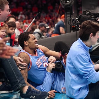 Dayton against Virginia on Saturday, Dec. 6, 2025, at the Spectrum Center in Charlotte, N.C. David Jablonski/Staff