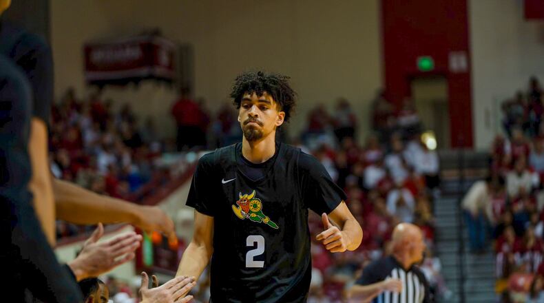 Wright State's Drey Carter during a game vs. Indiana on Nov. 16, 2023. Wright State Athletics photo