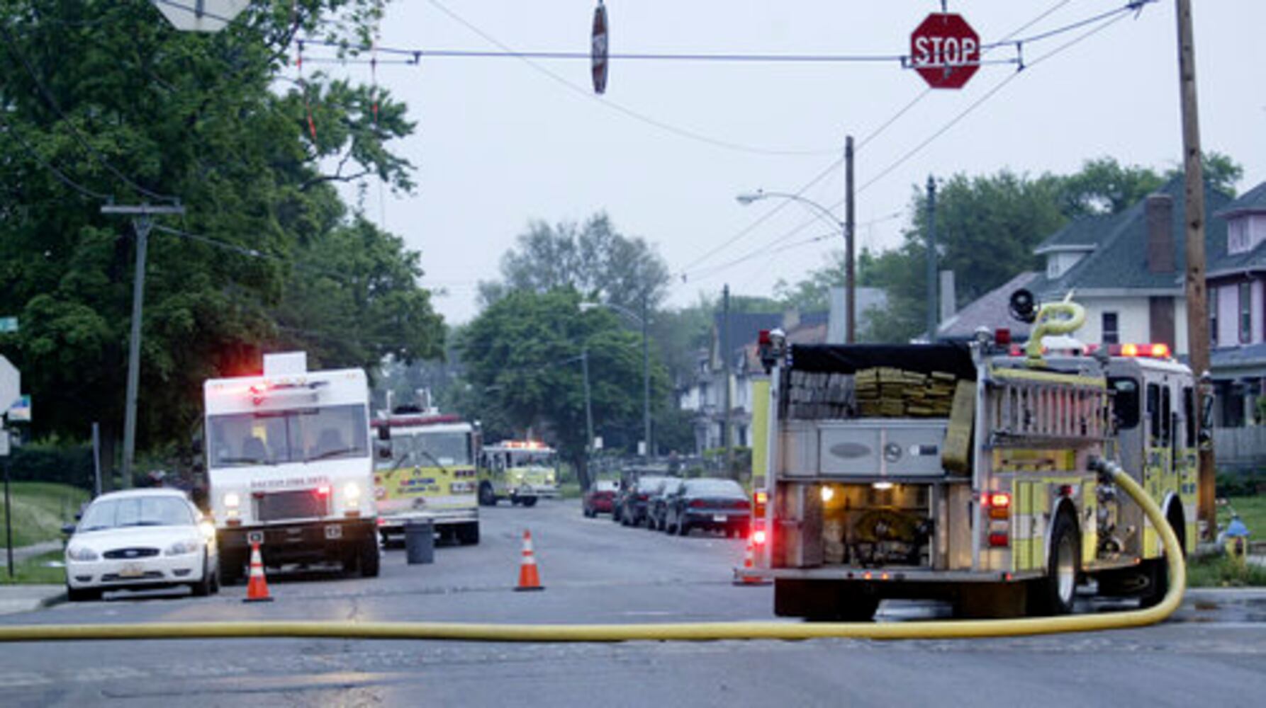 Fire at multi-family home