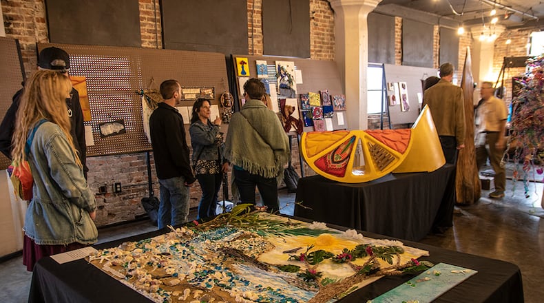 "Beyond Vision: A Tactile Art Experience” was held at the end of April. The multi-sensory art exhibit for the visually impaired highlighted all five senses to be inclusive. People were able to touch the art (CONTRIBUTED PHOTO).