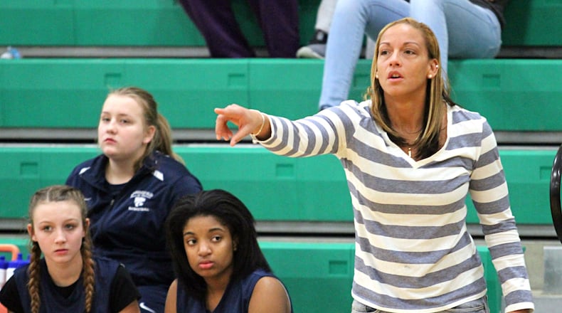 Under first-year coach Amanda Jackson, the all-time leading scorer at Springfield High School and Miami University, the 7th grade girls basketball team capped off a 16-0 regular season. Prior to this season, the 7th grade program had lost 28 straight games dating back to 2013. GREG BILLING / STAFF