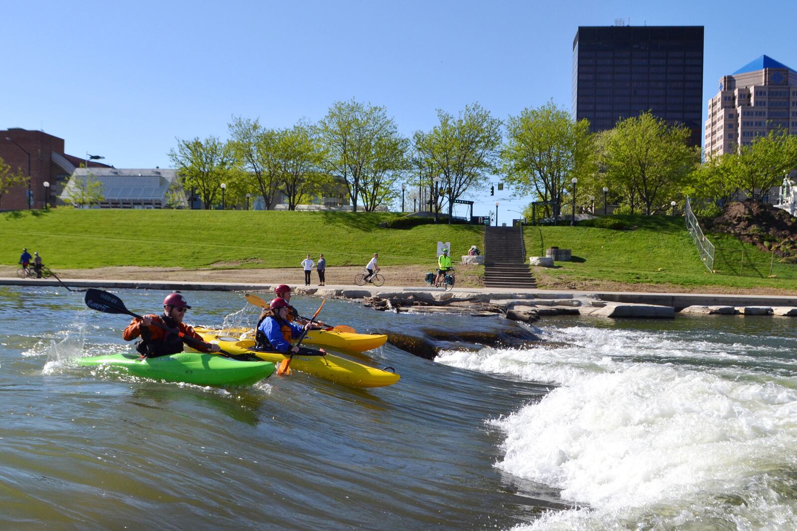 The RiverScape River Run officially opened downtown on the Great Miami River on Friday, May 5, 2017. CONTRIBUTED BY FIVE RIVERS METROPARKS