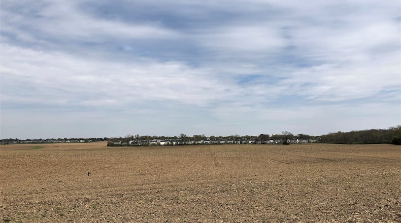 The site of a potential new subdivision in Xenia near Van Eaton and Lower Bellbrook roads. STAFF/BONNIE MEIBERS