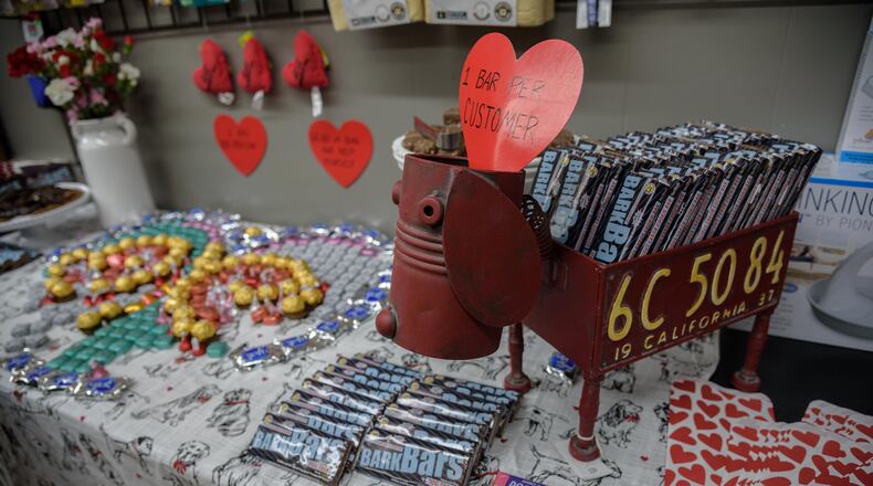 Several local businesses will participate in the February First Friday Sweetheart Stroll in downtown Tipp City, on Friday, Feb. 5. TOM GILLIAM / CONTRIBUTING PHOTOGRAPHER