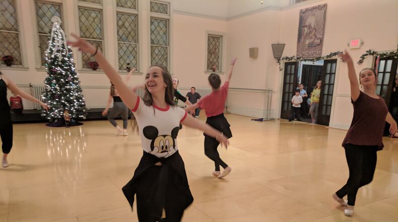 Tessa Jenkins, left, and Arielle Smith will be among the leads of the Ohio Performing Arts Institute’s 28th annual production of The Nutcracker Dec. 15-16 at the Clark State Performing Arts Center. CONTRIBUTED