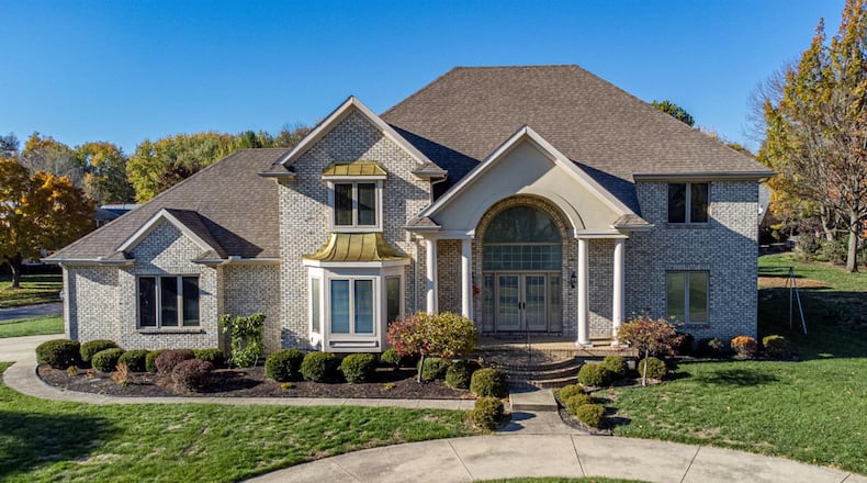 This brick two story home in Washington Township sits on a half acre corner lot and has 6,778 square feet of finished living space. CONTRIBUTED