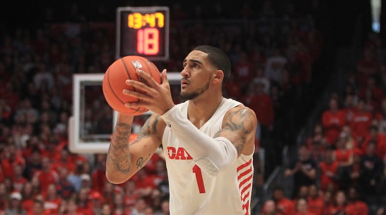 Dayton’s Obi Toppin against Saint Louis on Saturday, Feb. 8, 2020, at UD Arena. David Jablonski/Staff