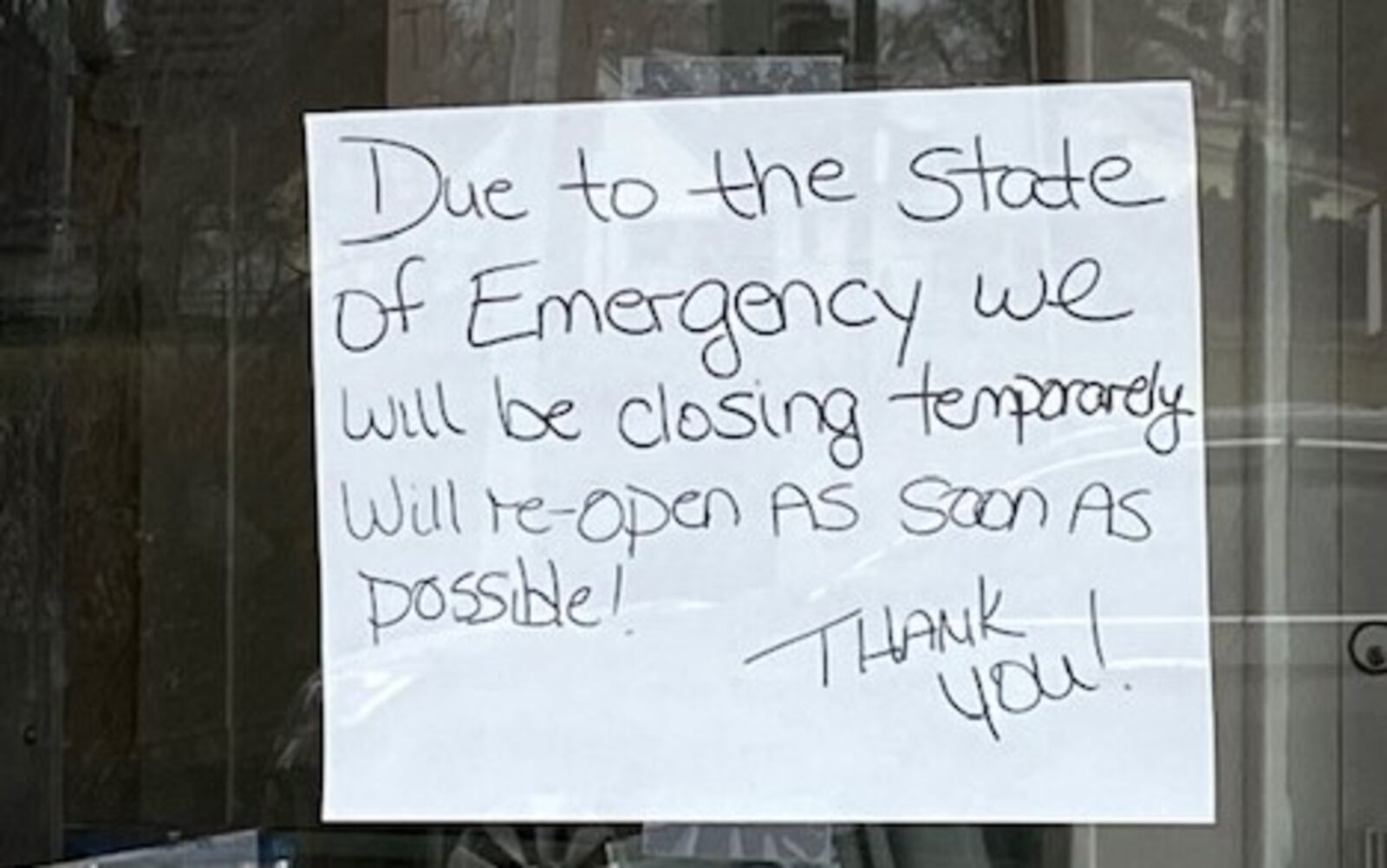 This sign greets potential customers at the Stan the Donut Man doughnut shop on Wilmington Pike in Dayton.