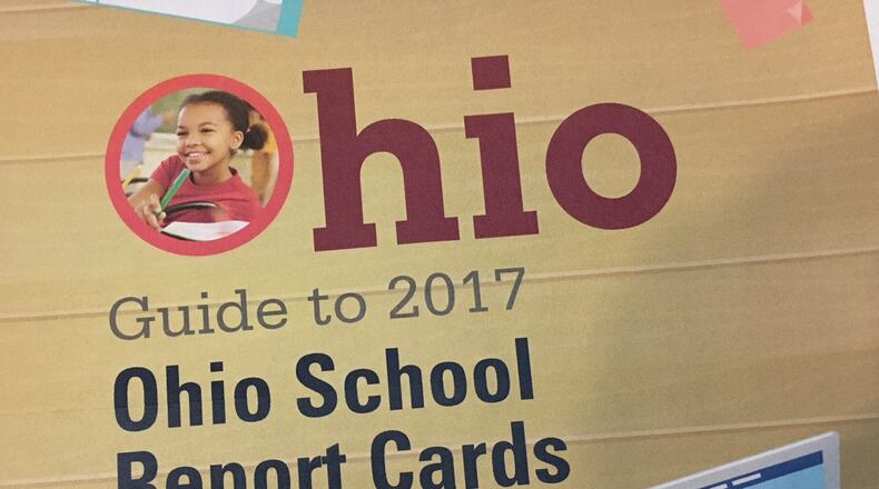 The Ohio Department of Education releases report cards for schools and districts every September, largely based on state tests that students take in the spring.