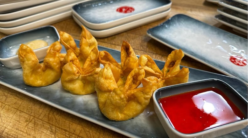 The Crab Rangoon at China Cottage is filled with crab meat, cream cheese, fresh scallions and garlic before being deep-fried (FACEBOOK PHOTO).