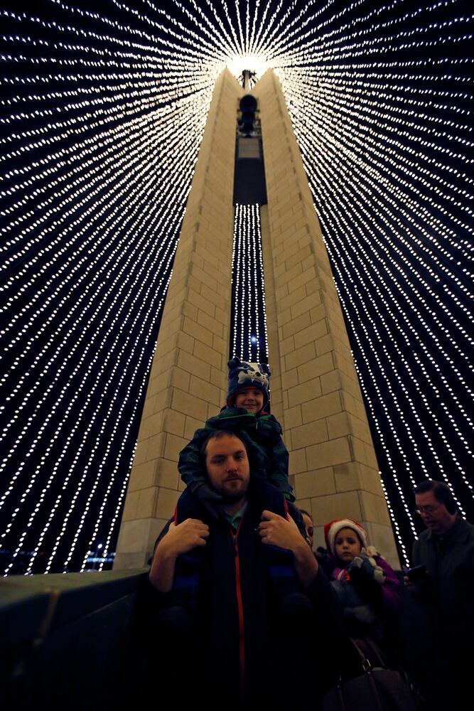 See the glow of the Carillon Holiday Tree Tower