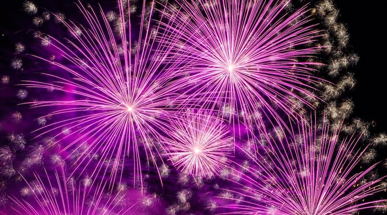 The annual Lights in Flight fireworks display brightened up the sky over Dayton to celebrate Independence Day 2018. BRIAN SWARTZ / CONTRIBUTING PHOTOGRAPHER