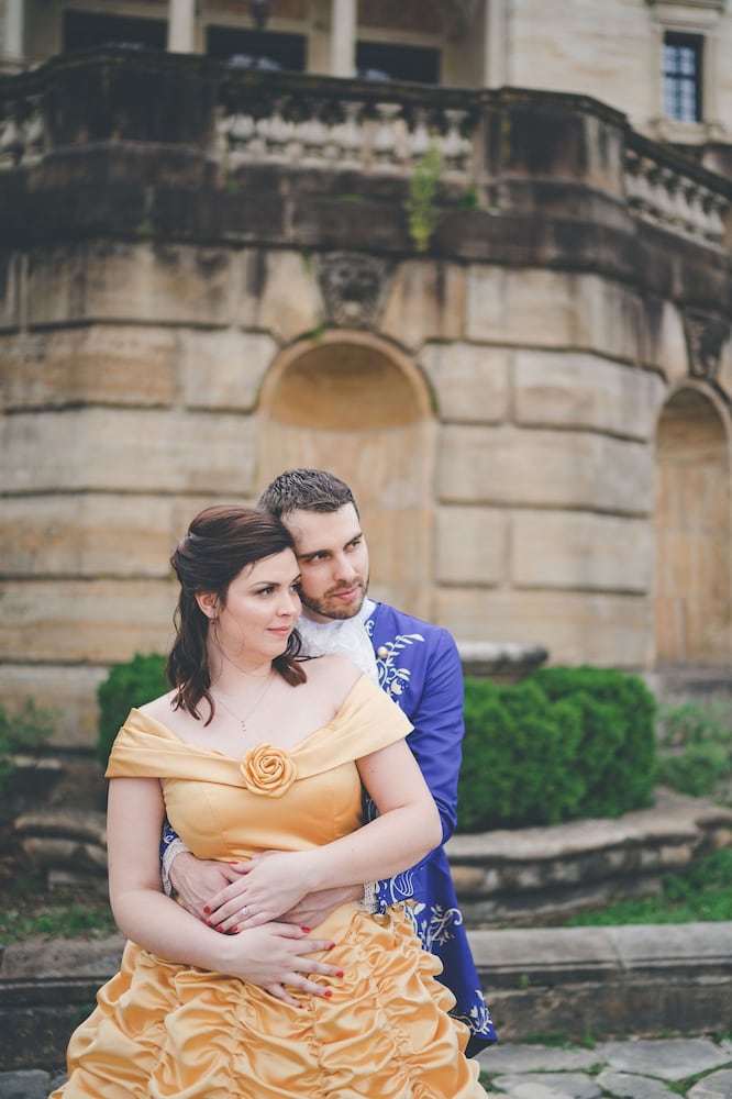 Photos: Dayton bride and groom’s channel Beauty and the Beast for epic pictures