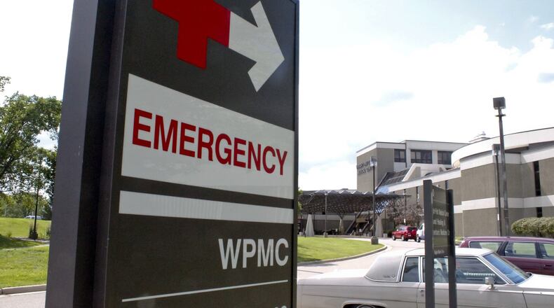 Emergency room sign at Wright-Patterson Medical Center STAFF FILE PHOTO