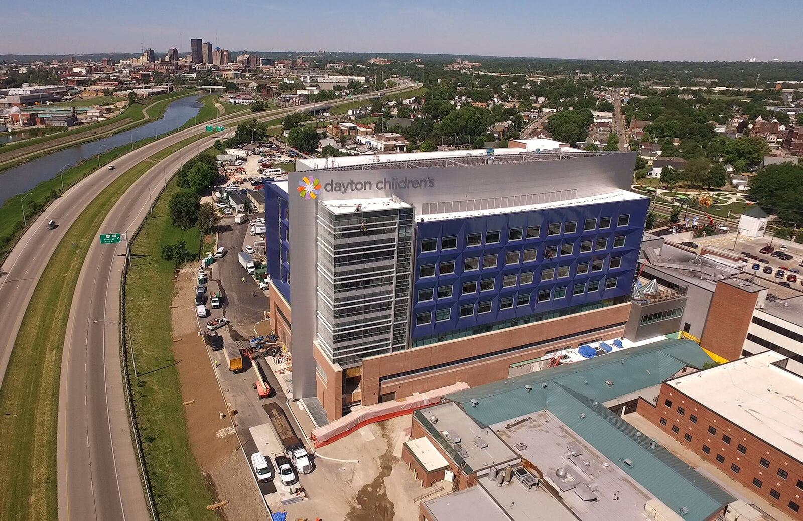 Dayton Children’s is celebrating the completion of its $168 million new patient tower and campus renovation which started in 2014. TY GREENLEES / STAFF